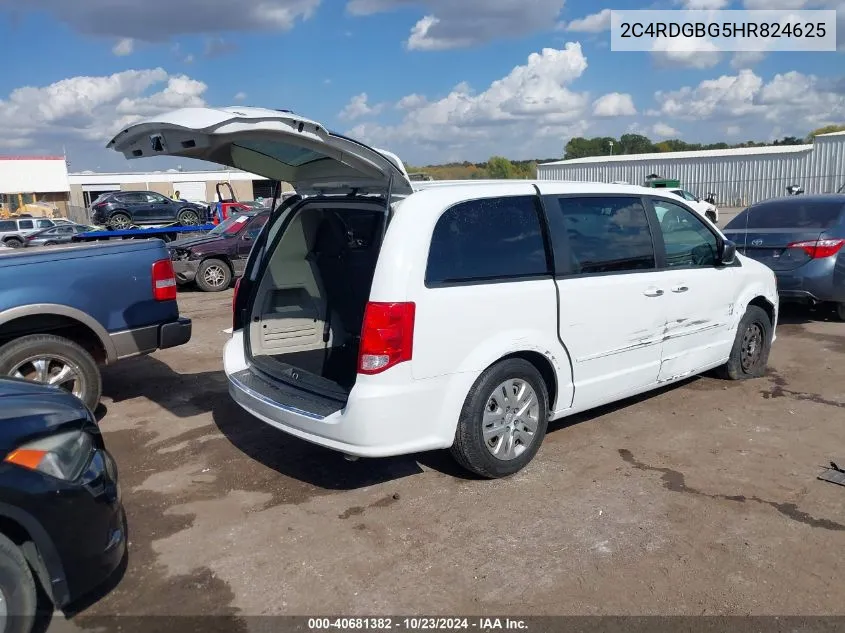 2017 Dodge Grand Caravan Se VIN: 2C4RDGBG5HR824625 Lot: 40681382