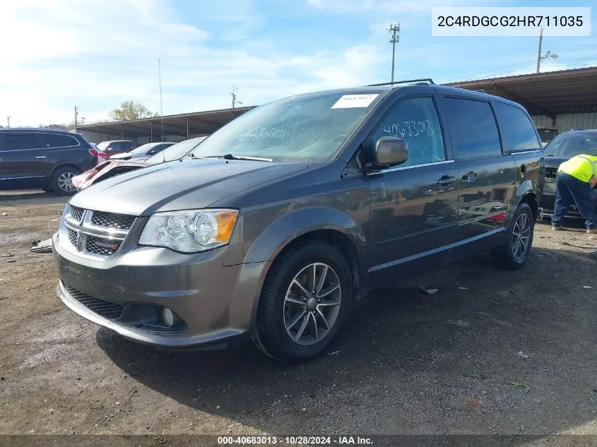 2017 Dodge Grand Caravan Sxt VIN: 2C4RDGCG2HR711035 Lot: 40683013