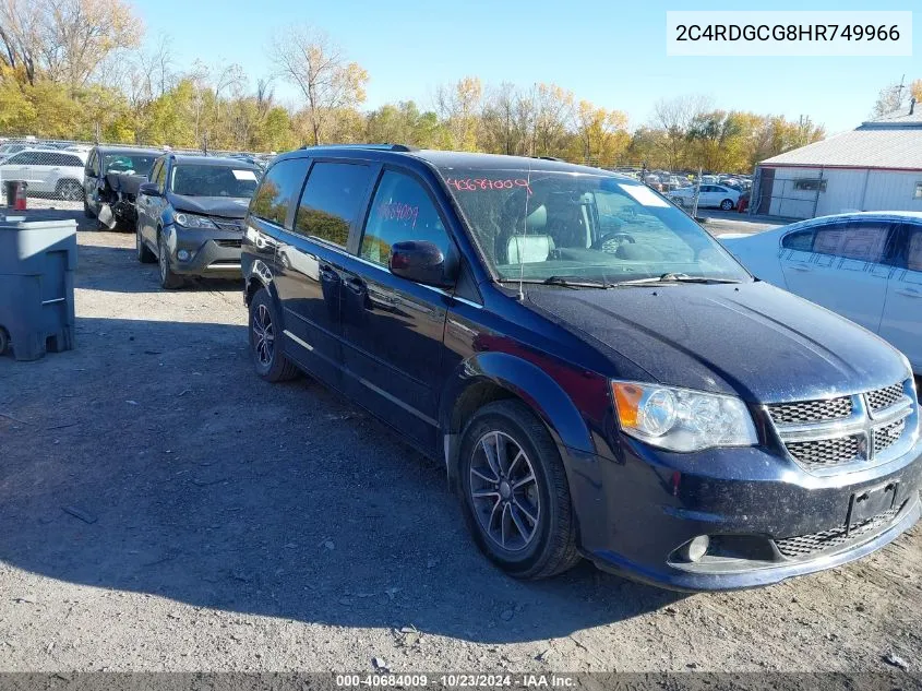 2017 Dodge Grand Caravan Sxt VIN: 2C4RDGCG8HR749966 Lot: 40684009