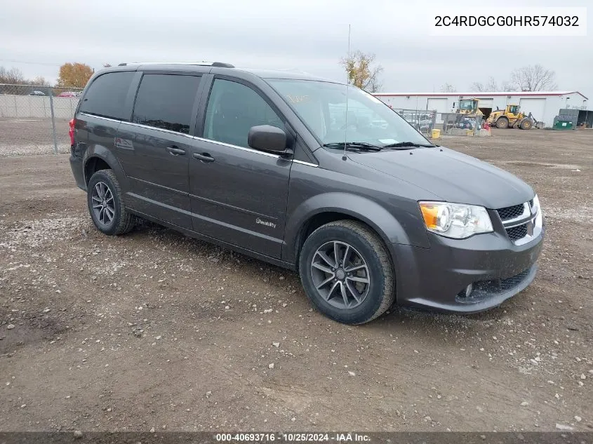 2017 Dodge Grand Caravan Sxt VIN: 2C4RDGCG0HR574032 Lot: 40693716