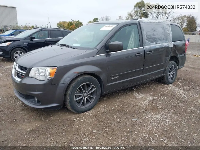 2017 Dodge Grand Caravan Sxt VIN: 2C4RDGCG0HR574032 Lot: 40693716