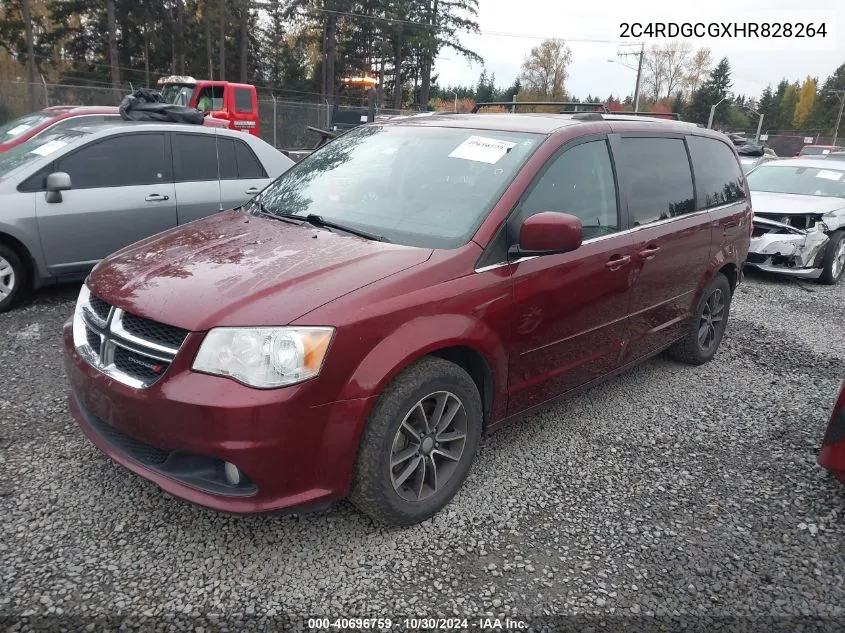 2017 Dodge Grand Caravan Sxt VIN: 2C4RDGCGXHR828264 Lot: 40696759