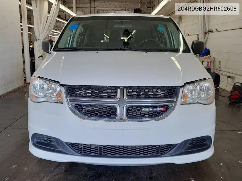 2017 Dodge Grand Caravan Se VIN: 2C4RDGBG2HR602608 Lot: 40733496