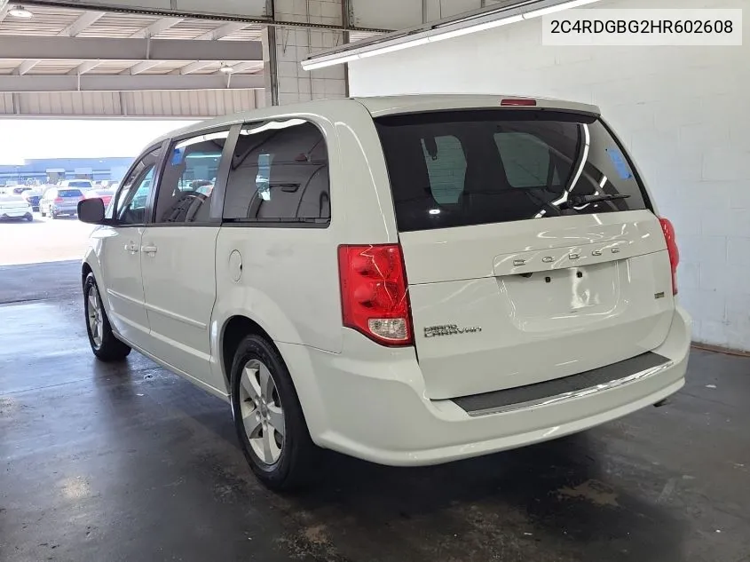 2017 Dodge Grand Caravan Se VIN: 2C4RDGBG2HR602608 Lot: 40733496