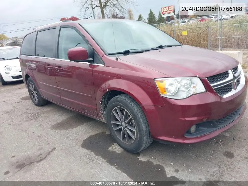 2017 Dodge Grand Caravan Sxt VIN: 2C4RDGCG5HR766188 Lot: 40750578