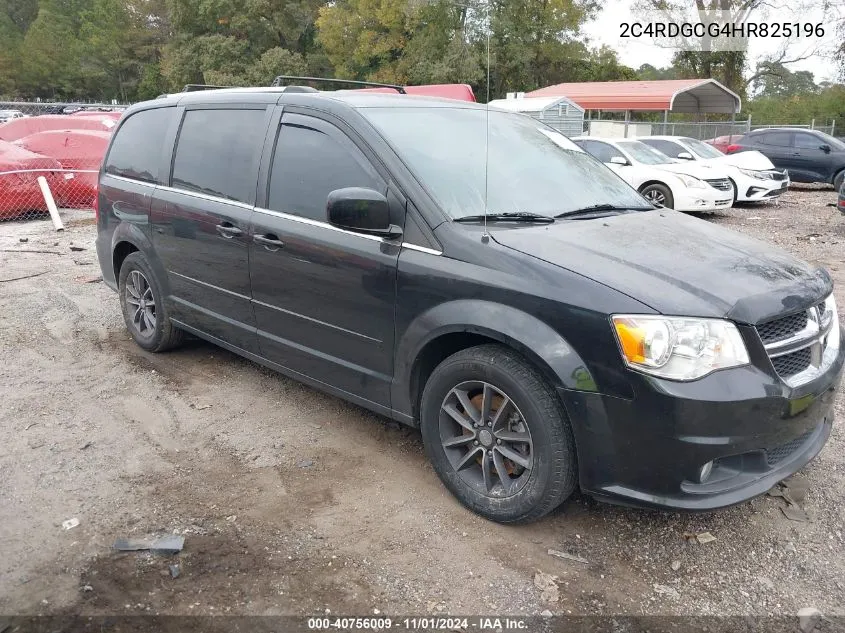 2017 Dodge Grand Caravan Sxt VIN: 2C4RDGCG4HR825196 Lot: 40756009