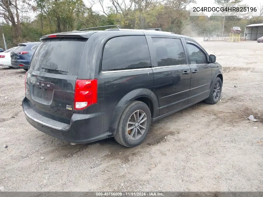 2017 Dodge Grand Caravan Sxt VIN: 2C4RDGCG4HR825196 Lot: 40756009