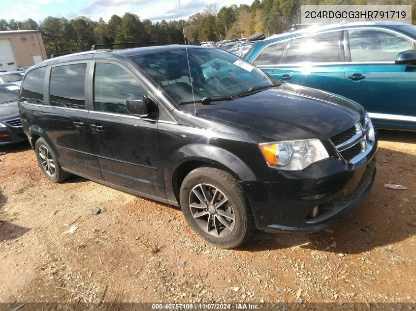 2017 Dodge Grand Caravan Sxt VIN: 2C4RDGCG3HR791719 Lot: 40757109