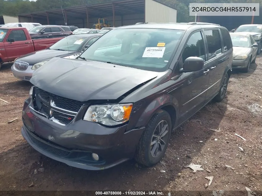 2017 Dodge Grand Caravan Sxt VIN: 2C4RDGCG4HR557914 Lot: 40759008