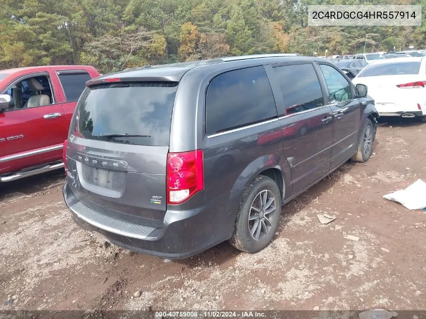 2017 Dodge Grand Caravan Sxt VIN: 2C4RDGCG4HR557914 Lot: 40759008