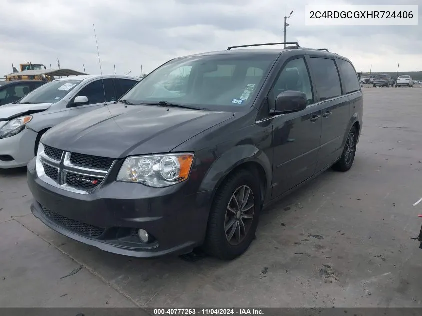 2017 Dodge Grand Caravan Sxt VIN: 2C4RDGCGXHR724406 Lot: 40777263