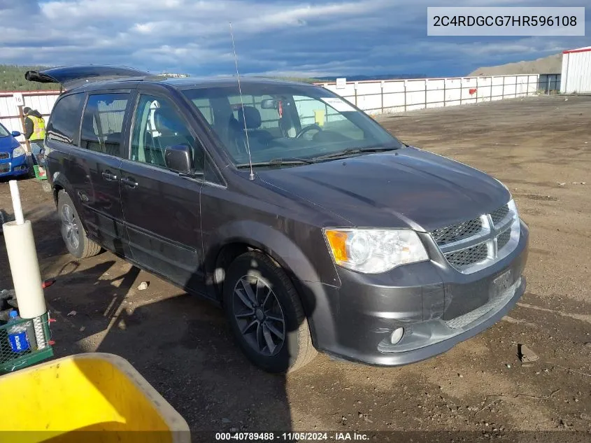 2C4RDGCG7HR596108 2017 Dodge Grand Caravan Sxt