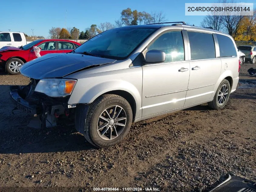 2017 Dodge Grand Caravan Sxt VIN: 2C4RDGCG8HR558144 Lot: 40790464