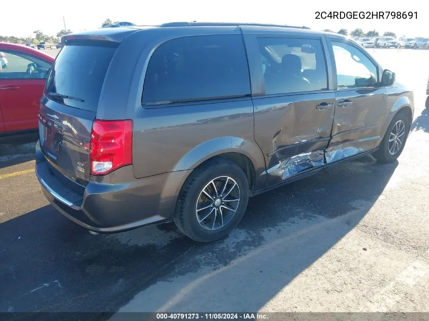 2C4RDGEG2HR798691 2017 Dodge Grand Caravan Gt