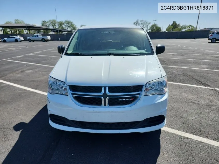 2017 Dodge Grand Caravan Se VIN: 2C4RDGBG1HR818871 Lot: 40792579