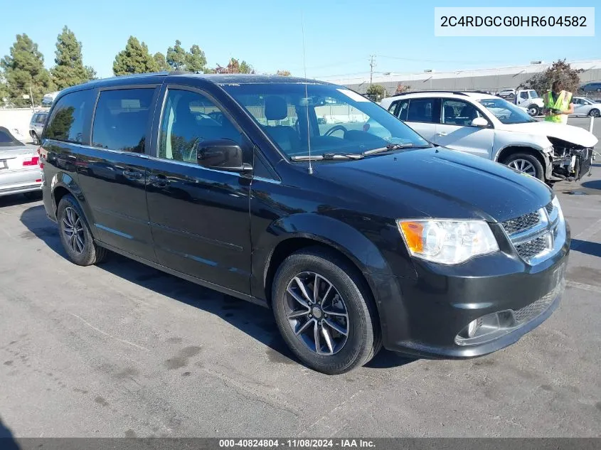 2017 Dodge Grand Caravan Sxt VIN: 2C4RDGCG0HR604582 Lot: 40824804