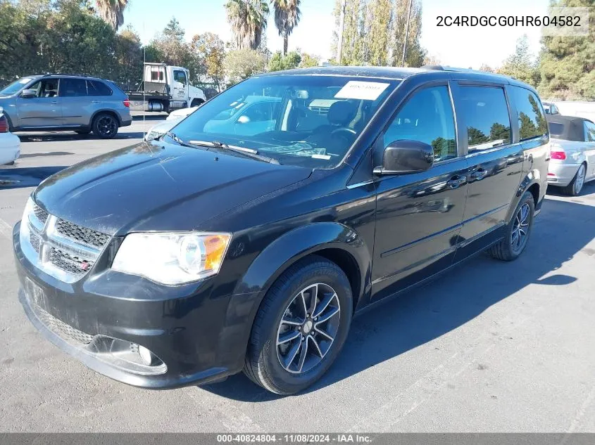 2017 Dodge Grand Caravan Sxt VIN: 2C4RDGCG0HR604582 Lot: 40824804