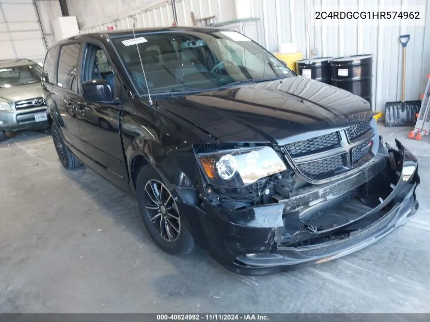 2017 Dodge Grand Caravan Sxt VIN: 2C4RDGCG1HR574962 Lot: 40824992