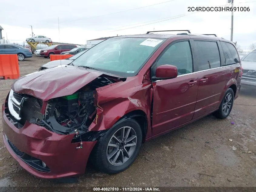 2C4RDGCG3HR691006 2017 Dodge Grand Caravan Sxt