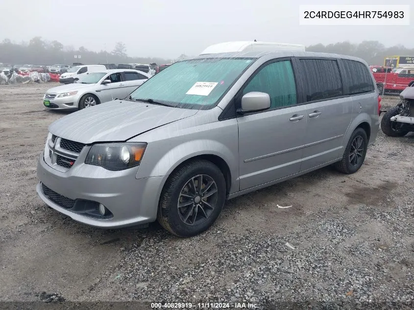 2C4RDGEG4HR754983 2017 Dodge Grand Caravan Gt