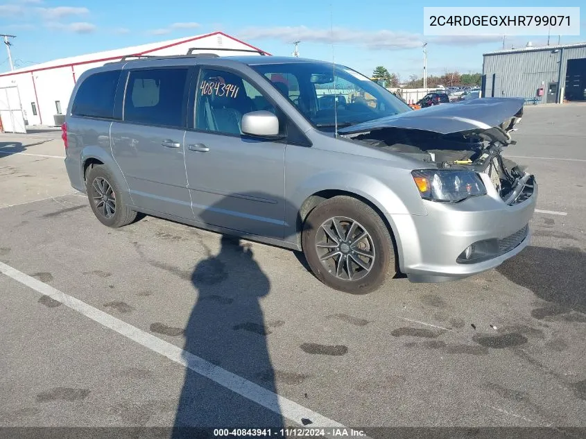 2017 Dodge Grand Caravan Gt VIN: 2C4RDGEGXHR799071 Lot: 40843941