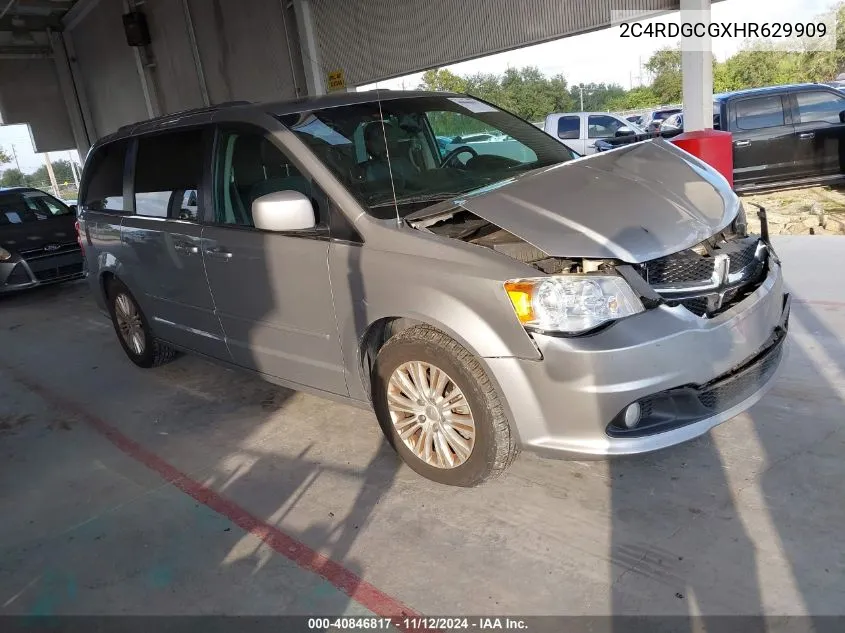 2017 Dodge Grand Caravan Sxt VIN: 2C4RDGCGXHR629909 Lot: 40846817