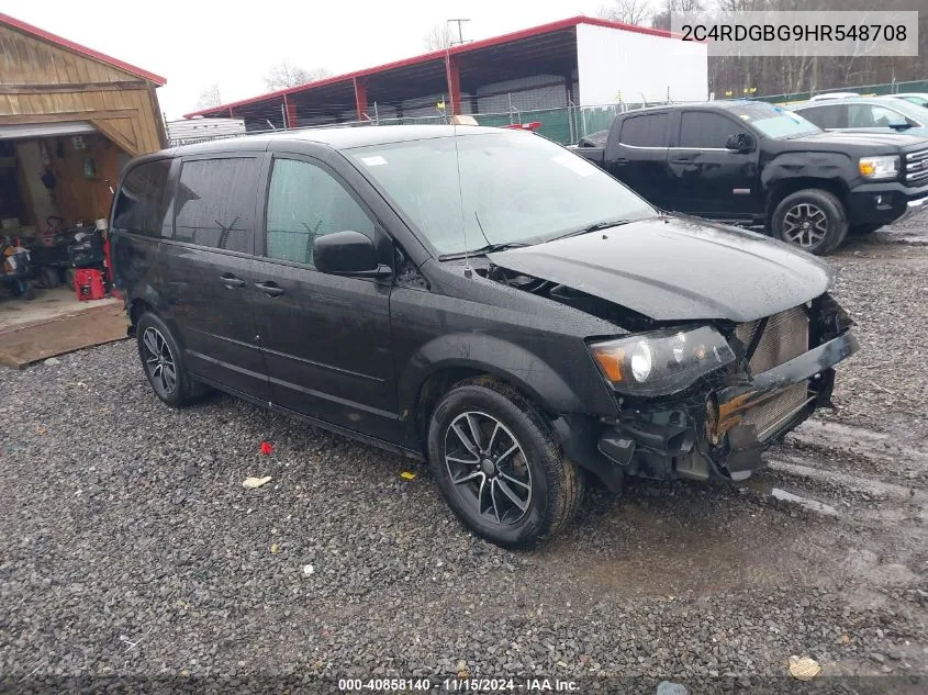 2017 Dodge Grand Caravan Se Plus VIN: 2C4RDGBG9HR548708 Lot: 40858140