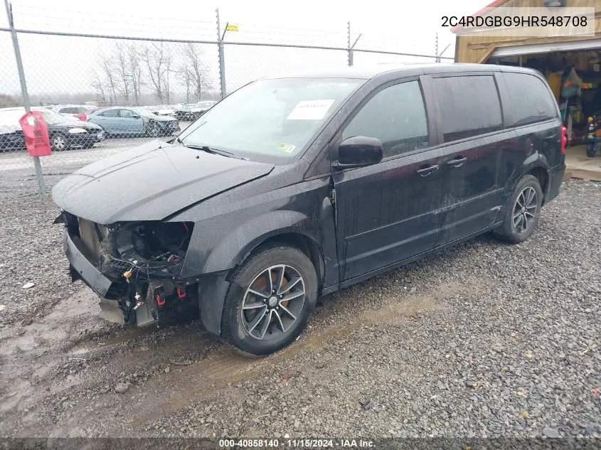 2017 Dodge Grand Caravan Se Plus VIN: 2C4RDGBG9HR548708 Lot: 40858140