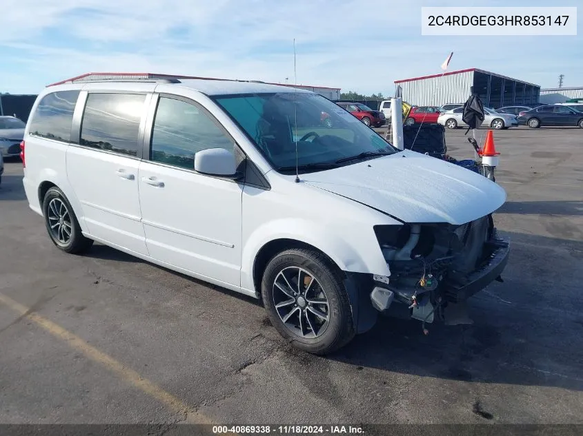 2C4RDGEG3HR853147 2017 Dodge Grand Caravan Gt