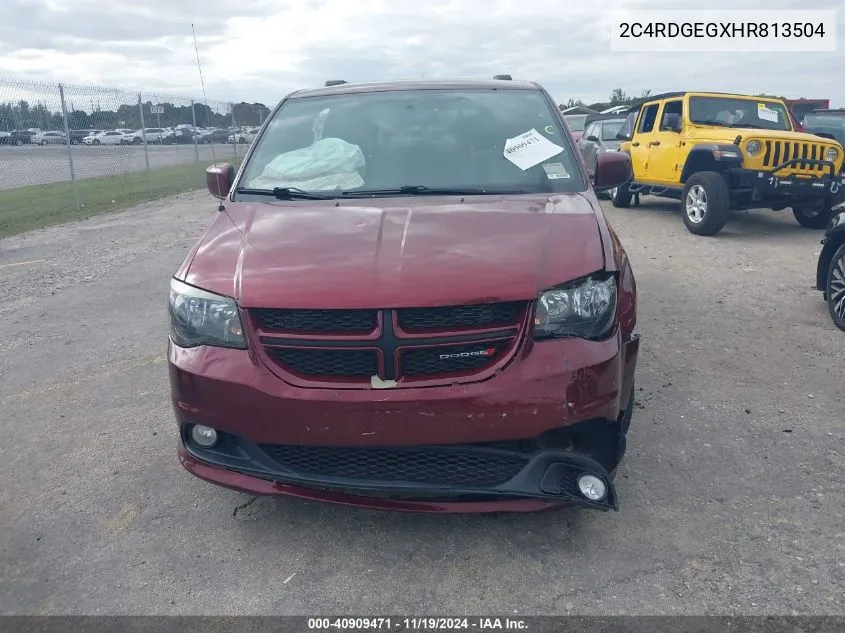 2017 Dodge Grand Caravan Gt VIN: 2C4RDGEGXHR813504 Lot: 40909471