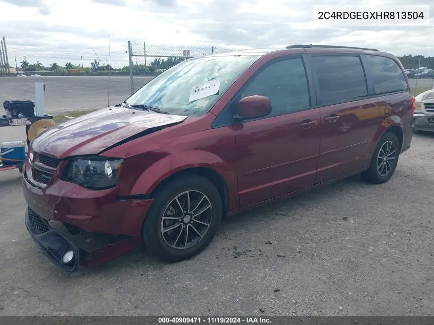 2017 Dodge Grand Caravan Gt VIN: 2C4RDGEGXHR813504 Lot: 40909471