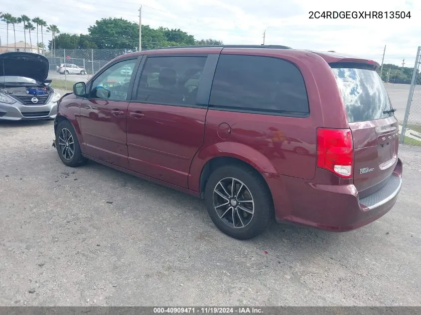 2017 Dodge Grand Caravan Gt VIN: 2C4RDGEGXHR813504 Lot: 40909471