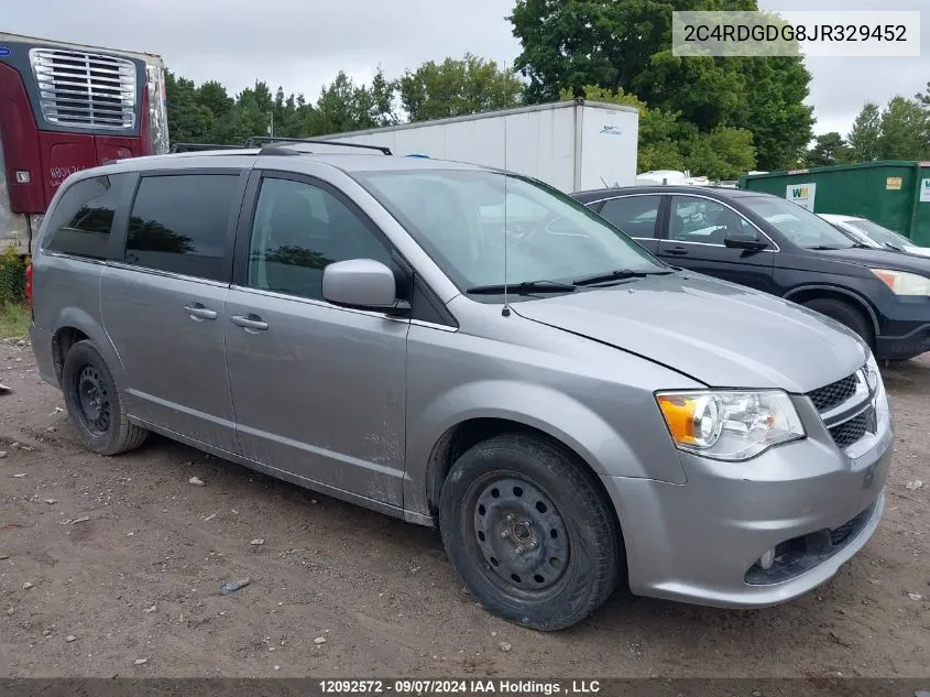 2C4RDGDG8JR329452 2018 Dodge Grand Caravan Crew