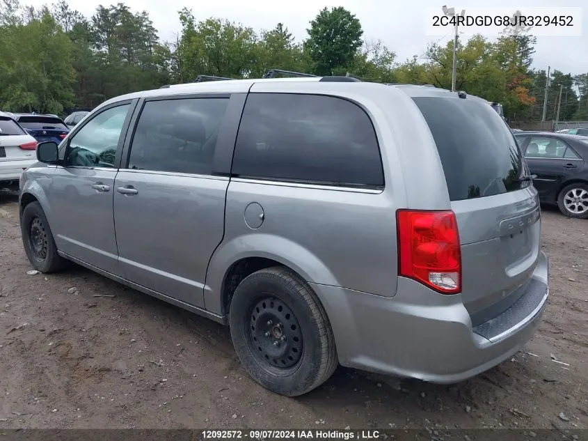 2018 Dodge Grand Caravan Crew VIN: 2C4RDGDG8JR329452 Lot: 12092572