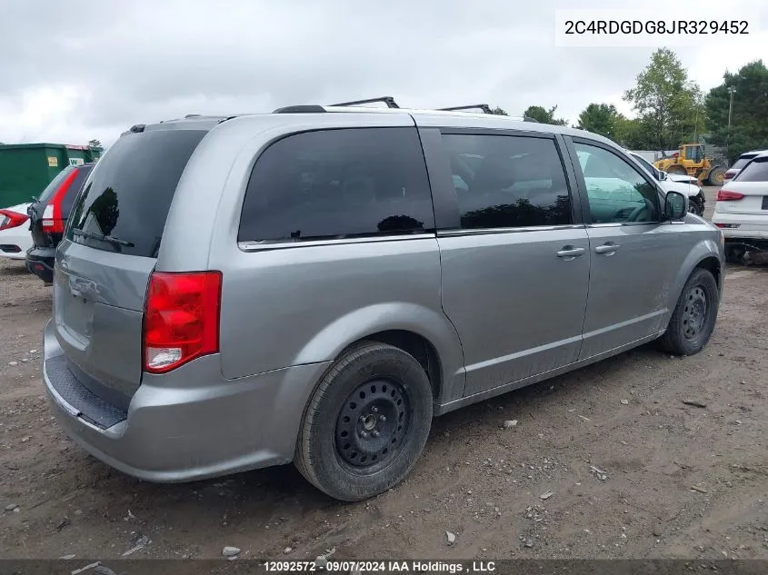 2C4RDGDG8JR329452 2018 Dodge Grand Caravan Crew