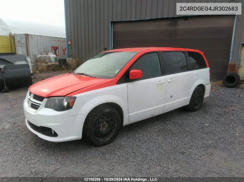 2018 Dodge Grand Caravan VIN: 2C4RDGEG4JR302683 Lot: 12100288