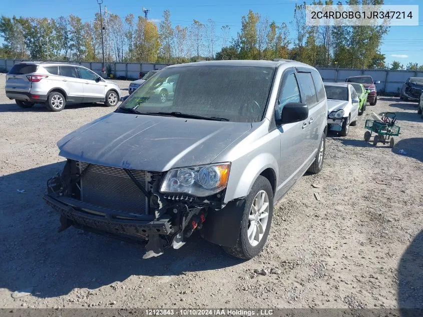 2018 Dodge Grand Caravan Se VIN: 2C4RDGBG1JR347214 Lot: 12123843