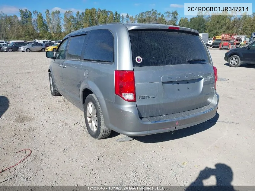 2018 Dodge Grand Caravan Se VIN: 2C4RDGBG1JR347214 Lot: 12123843