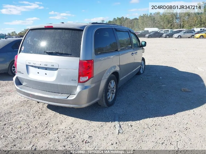 2018 Dodge Grand Caravan Se VIN: 2C4RDGBG1JR347214 Lot: 12123843