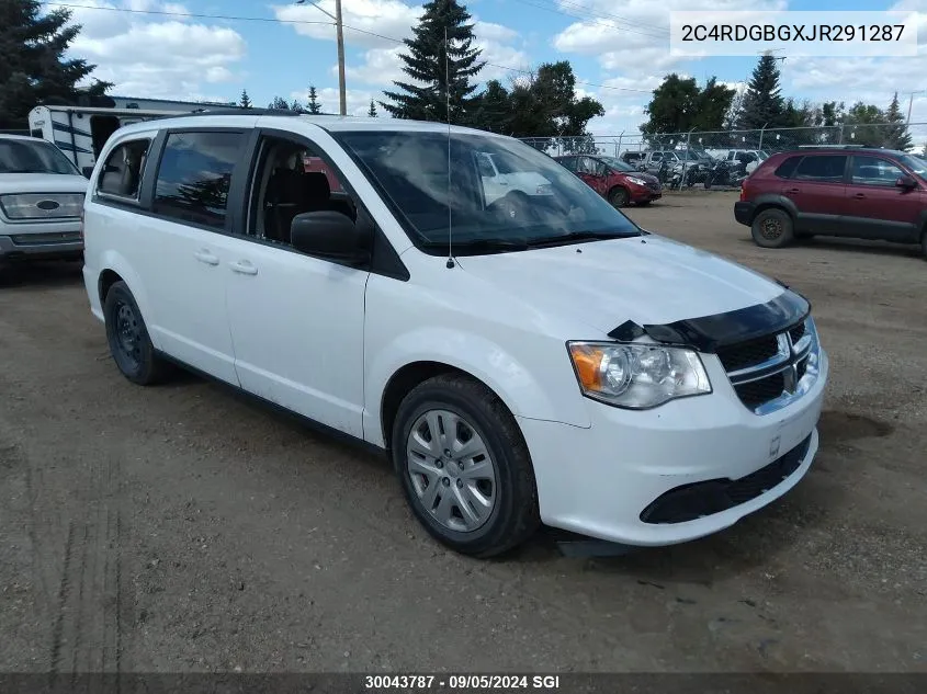 2C4RDGBGXJR291287 2018 Dodge Grand Caravan Se