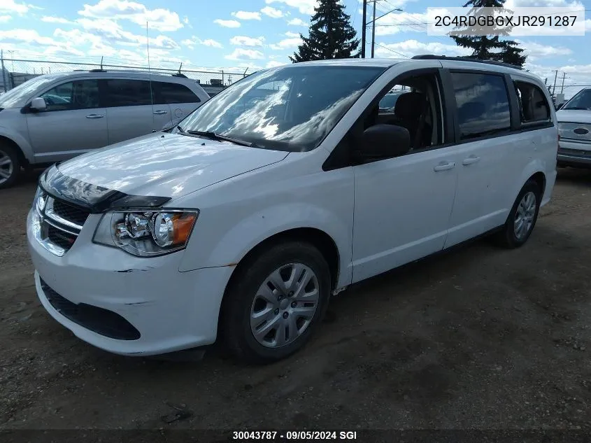 2C4RDGBGXJR291287 2018 Dodge Grand Caravan Se