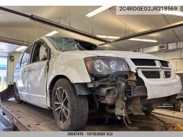 2C4RDGEG2JR218569 2018 Dodge Grand Caravan Gt