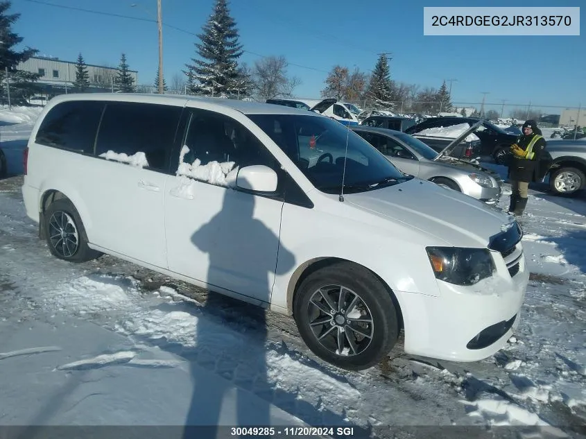 2018 Dodge Grand Caravan Gt VIN: 2C4RDGEG2JR313570 Lot: 30049285