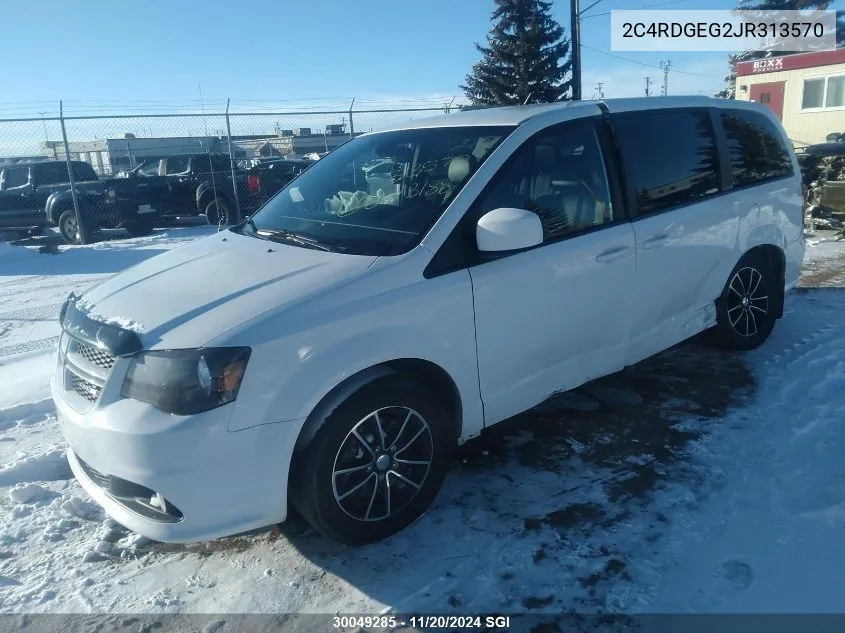 2018 Dodge Grand Caravan Gt VIN: 2C4RDGEG2JR313570 Lot: 30049285