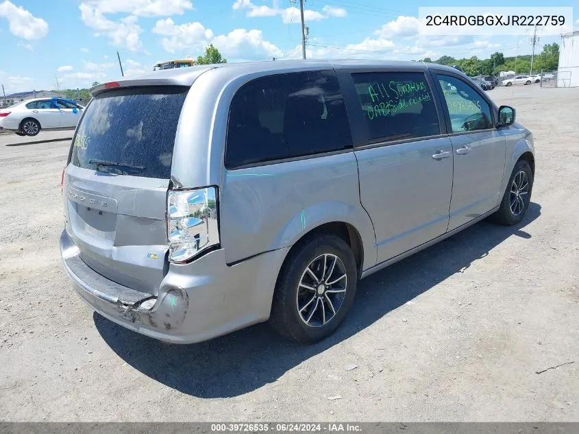 2C4RDGBGXJR222759 2018 Dodge Grand Caravan Se Plus