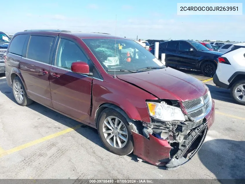 2018 Dodge Grand Caravan Sxt VIN: 2C4RDGCG0JR263951 Lot: 39755493