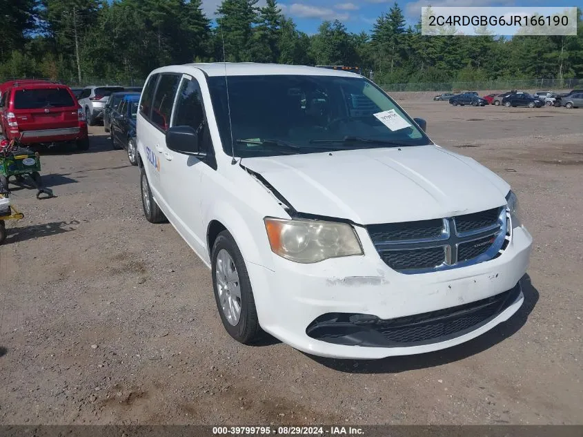 2C4RDGBG6JR166190 2018 Dodge Grand Caravan Se