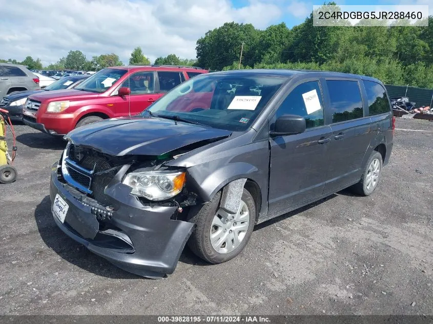 2018 Dodge Grand Caravan Se VIN: 2C4RDGBG5JR288460 Lot: 39828195