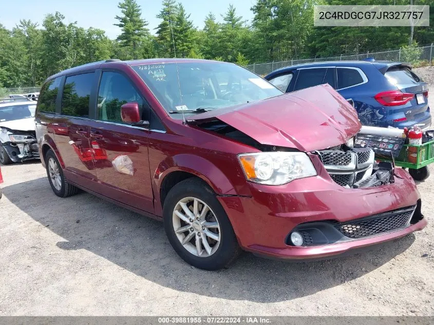 2C4RDGCG7JR327757 2018 Dodge Grand Caravan Sxt