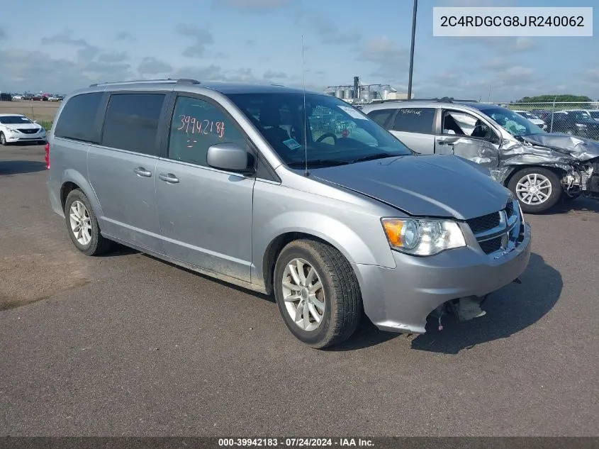 2018 Dodge Grand Caravan Sxt VIN: 2C4RDGCG8JR240062 Lot: 39942183